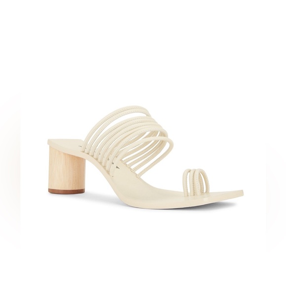 Revolve A’mmonde Atelier Ivory Alessandra Block Heel Sandal Women’s size 8 - Picture 12 of 13